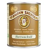 Hermann Sachse Hartwachsöl farblos - 2-in-1-Holzpflegeöl & -Wachs für starken...