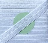 Großhandel für Schneiderbedarf 5 m elastisches Einfaßband 15 mm weiß