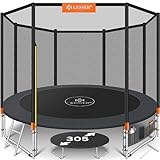 KESSER® Trampolin | Komplettset mit Sicherheitsnetz, Leiter, Randabdeckung &...