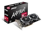 MSI Radeon RX 580 Armor OC 8GB AMD GDDR5 2x HDMI, 2x DP, 1x DL-DVI-D,, 2 Slot...