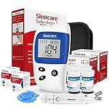 sinocare Blutzuckermessgerät, Diabetes Messgerät mit Blutzuckerteststreifen...