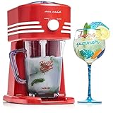 Salco Slush Ice Maker – Slush Eis Maschine im Retro-Design - 15 Watt, 2...