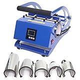 JAYEUW 6 in 1 Mug Sublimationspresse 600W - 200 ℃ Tassenpresse...