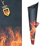 Feuerfeste Unterlage (30x30cm) Hitzeschutzmatte FireMat Silk Edition. TÜV Süd...