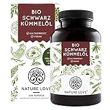Bio Schwarzkümmelöl Kapseln - 240 vegane Kapseln ohne Gelatine - hochdosiert:...