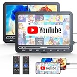 10,5 Zoll DVD Players Auto 2 mit HDMI-Eingang, 5-Stunden-Akkulaufzeit,...