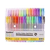 Gurkkst 48 Stück Glitzer Gelschreiber Gelstifte Multicolor Gel Stift Set für...