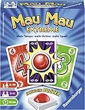Ravensburger 26701 - Mau Mau Extreme, Kartenspiel mit Buzzer, Klassiker für 2-6...