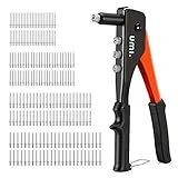 Amazon Brand - Umi Nietzange Set 4-in-1, Blindnietzange mit 200 Nieten in 4...