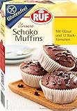RUF Glutenfreie Muffins Schoko mit Kakaoglasur, Backmischung für schokoladige...