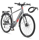 TELEFUNKEN E-Bike Herren 28 Zoll, Elektrofahrrad Hinterradmotor, 7-Gang...