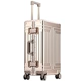 VALCLA Reisekoffer Koffer aus Aluminium-Magnesiumlegierung, Trolley-Koffer,...