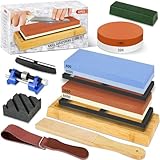 RISEMART 12PCS Abziehsteine Schleifstein Set für Messer, Professionell...