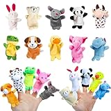 10 Stück Mini Tier Fingerpuppen, Fingerpuppen für Kinder, Mini Plüsch...