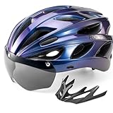 ROCKBROS Fahrradhelm Rennrad Helm Radhelm mit Abnehmbaren Visier Cityhelm...