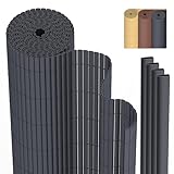 PVC Sichtschutzmatte Sichtschutzzaun 80 x 300 cm Privatsphäre Wetterfest für...