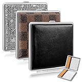 Zeawavsl 3er-Pack Hochwertiges Zigarettenetui - Fasst 20 Zigaretten, Schwarzes...