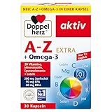 Doppelherz A-Z + Omega-3 Extra - 20 Vitamine, Mineralstoffe & Spurenelemente +...