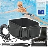 SWIMLOOP Premium Schwimmgurt Schwimmtrainer mit 2 x 2 Meter elastischen...