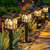 NEEMO 8 Stück Solarlampen für Außen Garten, Vintage Solarleuchten für Außen...