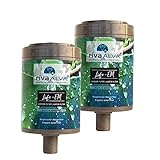 rivaALVA Life-EM Trink-Wasserfilter 2er Set Ersatz-Filter, Blockaktivkohle mit...