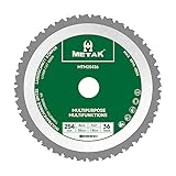 METAK HM Multifunktions Kreissägeblatt 254x30 mm für Holz, Metall, Aluminium |...