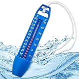 Hecht bruchsicheres Wasserthermometer für Pool, Badewanne, Schwimmbad und Teich...