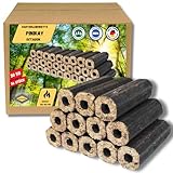 BAVAFIRE 30kg Pinikay Hartholzbriketts - Premium Octagon Buche Holzbriketts -...