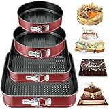 FAMKEEP Springform Kuchenform Set 4 Stück Kuchenformen,Abnehmbarer...