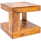 invicta INTERIOR Massiver Edelholz Couchtisch Giant Sheesham Stone Finish Tisch...
