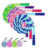  4 Stück Bunte Springseile 2,5m Verstellbar, Springseil Kinder 4–10 Jahre,...