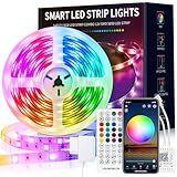 Beaeet LED Strip 10m, LED Streifen 10m Selbstklebend mit Fernbedienung und App,...