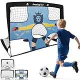 Fußballtor Kinder Pop Up Set, Fußball Tore Faltbar mit Glasfaserstangen &...