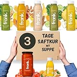 Frank Juice Saftkur 3 Tage mit Suppe | 15 x 330ml Säfte + 3 x 350ml Bio Suppen...
