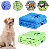 bangminda Hundehandtuch, 2 Pack Großer Weich Hunde Handtuch, Microfiber...