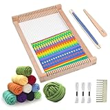 LYKTRIX Webrahmen für Kinder ab 6 Jahre，Holz Webstuhl Set,Webrahmen Kinder im...