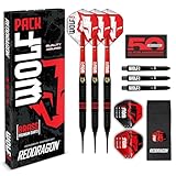 RED DRAGON Wolf Pack Messing dartpfeile mit kunststoffspitze 18g Fass 20g volles...