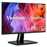 ViewSonic VP3256-4K 80 cm (32 Zoll) Fotografen Monitor (4K-UHD, IPS, 100% sRGB,...