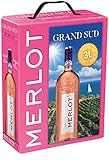 Grand Sud - Merlot Rosé aus Süd-Frankreich - Sortentypischer Trocken Roséwein...