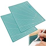 Schneidematte Set,Selbstheilende Bastelunterlage Mat,A4 Selbstheilend...