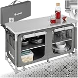 tectake® Camping Küche, Campingschrank faltbar, Reiseküche, Küchenschrank...