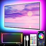 GIPOYENT LED-Leuchten für TV, 5M LED TV-Hintergrundbeleuchtung, für 45-75 Zoll...