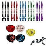 ToBeIT 15 Stücke Alumium Dart Shaft - Metall Darts Shafts Dartschäfte Fuer...