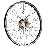 20 Zoll Vorderrad Alufelge Shimano Nabendynamo DH-C3000 - schwarz