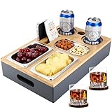 Collazoey Couchbar Snackbox, Mit Snackschalen Aus Edelstahl,mit Abnehmbarer...