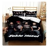 WTYRFV Rock T Tokio Hotel Bettwäsche Set Tröster Bett Weich Und Bequem...