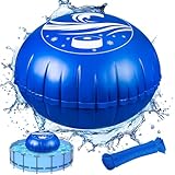BerrysParadise Poolkissen Winter Ø3,6m XXXL Luftkissen für Pool, mit...