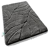 Floordirekt Badteppich - extra flauschig & schnelltrocknend - Badezimmerteppich...