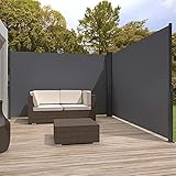Zlinke Seitenmarkise mit Stahl-Kasten, rostbeständig, ausziehbar, 180 x 700 cm,...