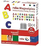 roba Magnetbuchstaben 31 teilig - ABC Buchstaben Set für Kinder - Magnetische...